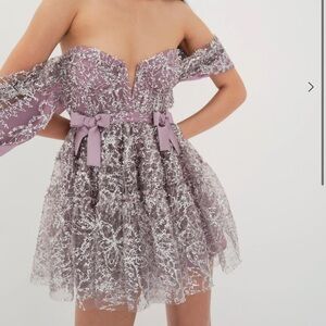 FLL purple lace mini dress US S